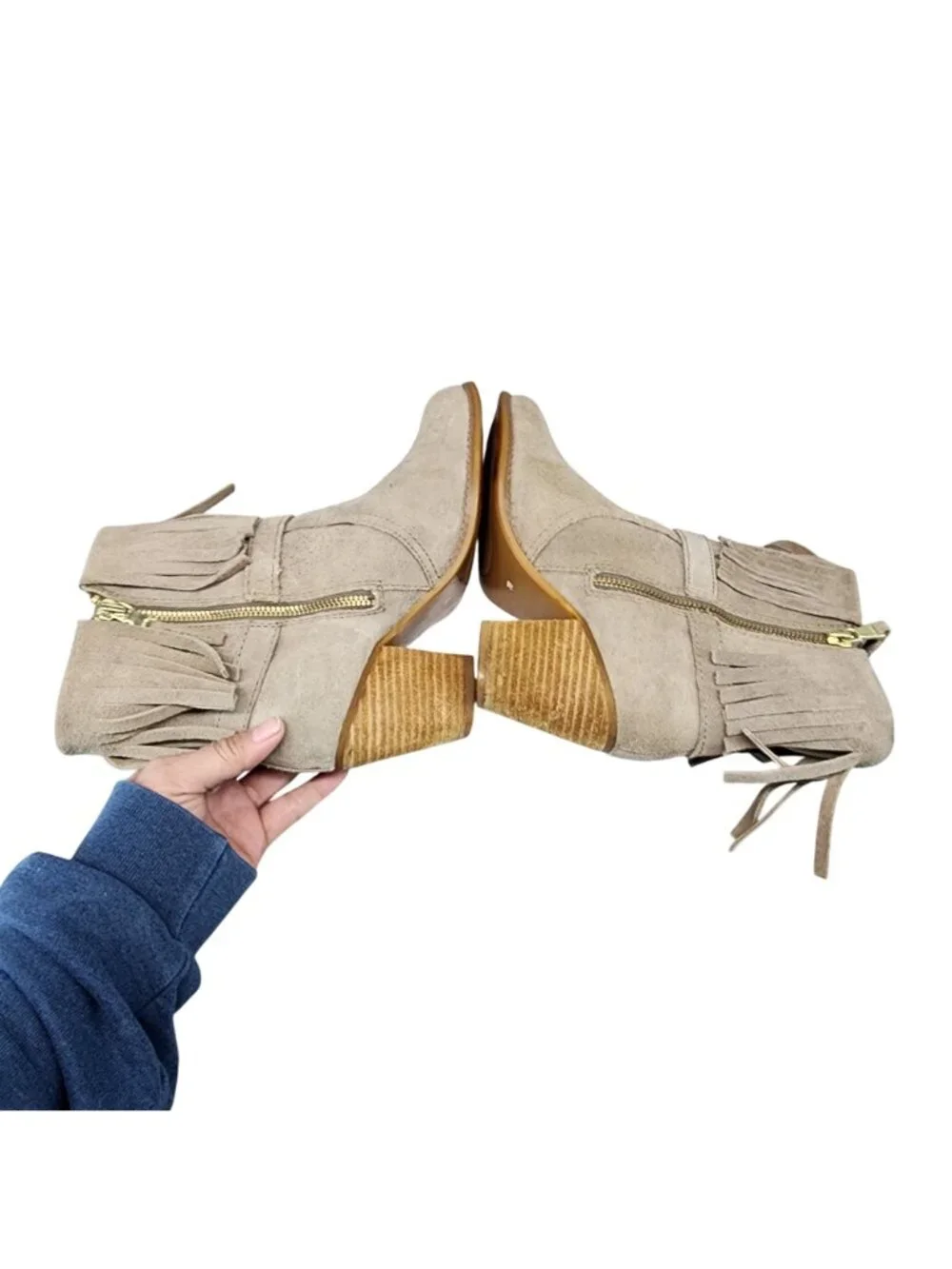 Lauren Ralph Lauren Shoes Womens Size 7 Tan Suede Boots *Read*